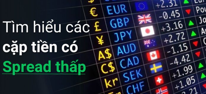 Các cặp tiền có spread thấp