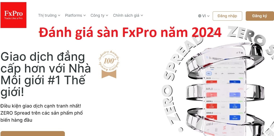 Đánh giá sàn FxPro 